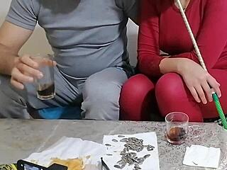 Arab Cock Pounds My Wife's Shaved Pussy Erotically Hard!