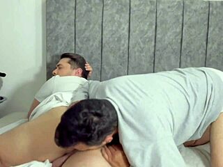 straight friend ignores movie grabs my ass fucks me raw in bed screaming