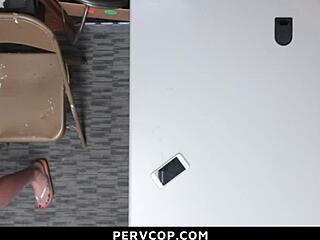 A full cavity search... burglar teen gets intrusive cop punishment in garage