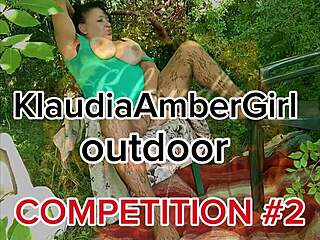 Klaudiaambergirl fingering her big natural tits outdoors again?