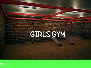 hey girls let's hit the gym and play workout reality voyeur style