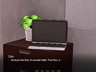 A femboy shares the bunker in a steamy roleplay encounter.