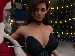 sexy girl gets fucked hard by old santa 😈🎅