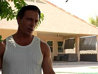 poolside payment sex tiffany nacke takes double vaginal from four guys