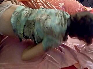 french slut deepthroats rims doggystyle in satin pov