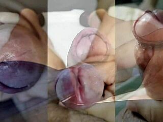 compiling my foreskin jerks and girlfriend's young pussy squirt orgasms part 13