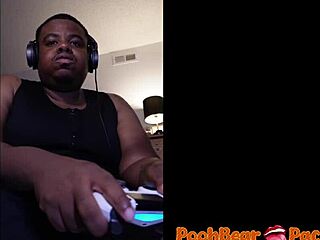 gamer chills with solo amateur close-up uncensored hand play session