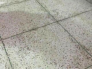 Bold Maid's Ass Pounded While Cleaning Floor