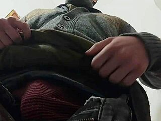 rain outside while i masturbate my big cock in the bathroom skinny fun