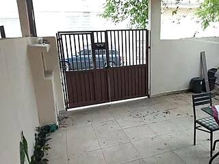 bbc neighbor rips clothes, gapes shaved pussy and ass for farting anal creampie squirt