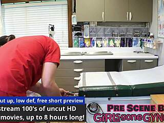 perverted doc licks aria nicole's bare feet in latex