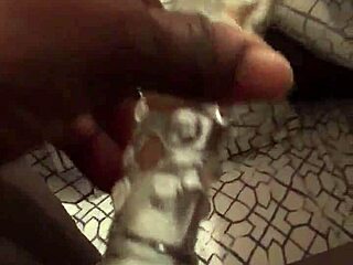 shaved caribbean pussy moans to dildo orgasm