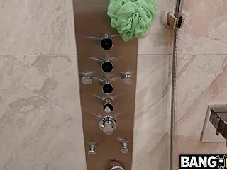 Petite funsized Megan waterfights stepdad then takes BBC pounding