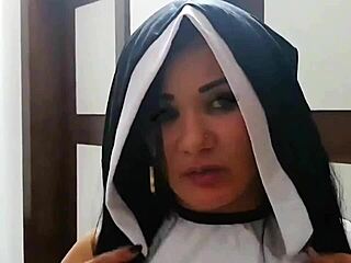 i'm innocent halloween nun taking monster cock creampie in mouth brazilian milf