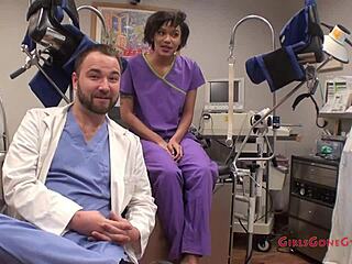 jackie banes spreads tits backstage in latex gloves fetish