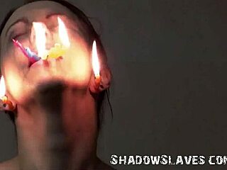 😈 Emily T's tied up in the garage for brutal BDSM facial punishment!! Who's next? 🔥