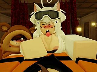 Roblox whore's boob job turns into wild dick ride