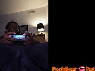 gamer chills with solo amateur close-up uncensored hand play session