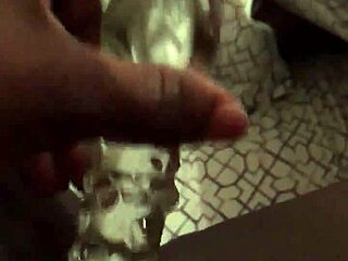 shaved caribbean pussy moans to dildo orgasm