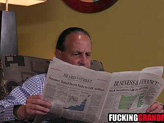 Slutty teen 18+ burns with raw hunger for stepgrandpa's throbbing cock