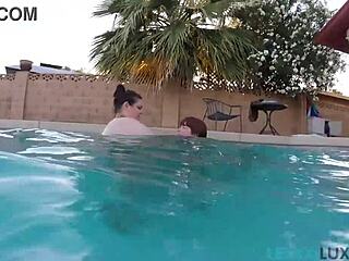 Bbw lexxxi luxe and friend splash tits underwater pool play 🏊‍♀️💦🍑