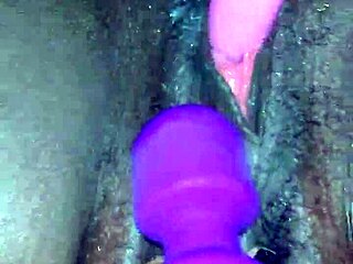 ever wonder how creamy ebony wife squirts from toy orgasms?