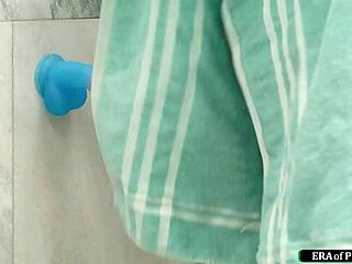 Roommate Busts Charlotte Sins Dildo-Fucking In Shower!