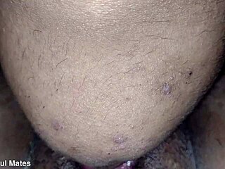 milf begs for tongue on her wet pussy lips.