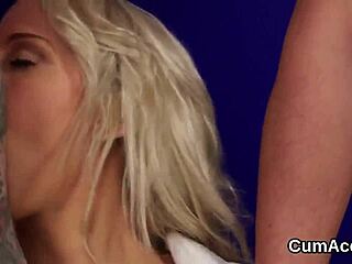 you love this babe swallowing all our jizz loads?