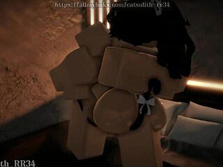 rough doggystyle creampie with horny cat girl feels so good