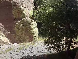 Blonde Swallows Cum Deep on Romantic Public Trail Hike