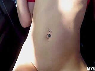 Petite blonde rides cock cowgirl deepthroat creampie facial!