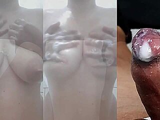 compiling my foreskin jerks and girlfriend's young pussy squirt orgasms part 13