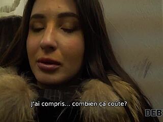 russian teen monica wet trades soaked pussy for cash in rough club pov