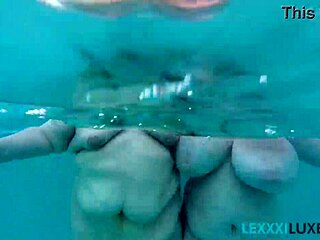 Bbw lexxxi luxe and friend splash tits underwater pool play 🏊‍♀️💦🍑