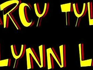 big bootylicious blonde darcy tyler masturbates her shaved pussy with old man's monster cock