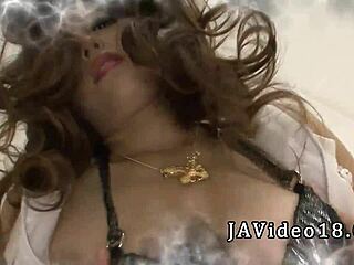 Meisa Hanai's Huge Bra-Stuffed Tits Squeezed During Glamorous Asian Fuck