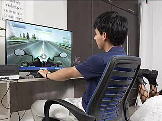 what if horny latina stepsis plays with virgin stepbro's cock?