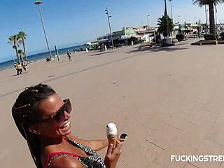 He invited her for cream 😏 and she gave big tits blowjob 👅