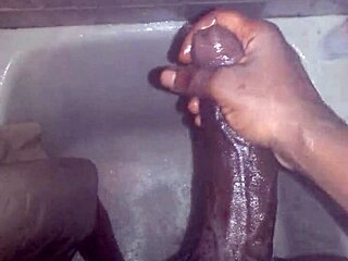 Wanna watch me stroke monster cock in shower?