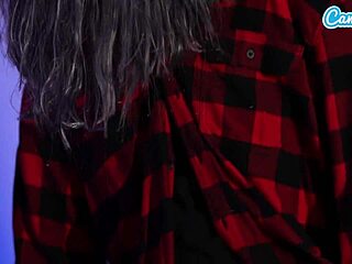 Tiny tanned petite milf fucks boyfriend's monster werewolf BBC hard to reverse curse halloween