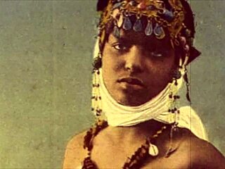 a retro interracial romp with hairy vintage babes outdoors flashing natural tits