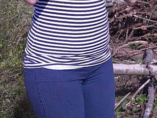 Watch Her Blast Powerful Piss Streams in Wild Outdoor Compilation!