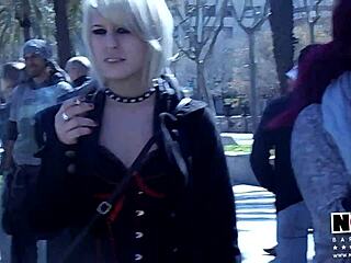 behind the scenes of intense emo milf anal pounding and cumshot