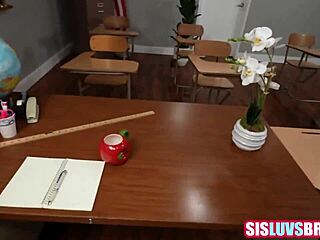 teacher caught me banging stepsis in threesome