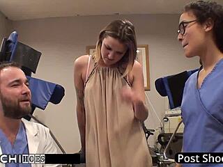 Nurse Forces Hitachi Orgasms on Blindfolded Guinea Pig Alexandria Riley!