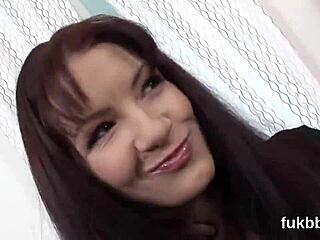 Slutty babe gapes asshole with huge dildo