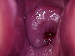 Her shaved pussy gets so wet and squirting during hardcore homemade fucking with big tits bouncing.