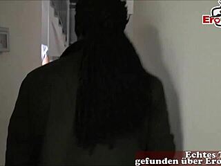 German Monster Black Cock Fucks Two Tattooed Sluts Stairwell Threesome