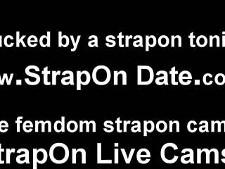 Bisexual Slut Takes Massive Strapon Dildo Domination!